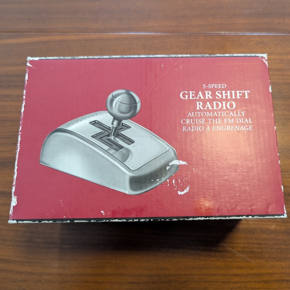 Restoration Hardware Automnobile Collectible Gearshift Desktop Radio Open Box